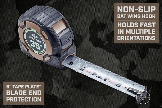 Spec Ops Elite Heavy Duty Tape Measure, 35 Ft Non-Magnetic - Image 5