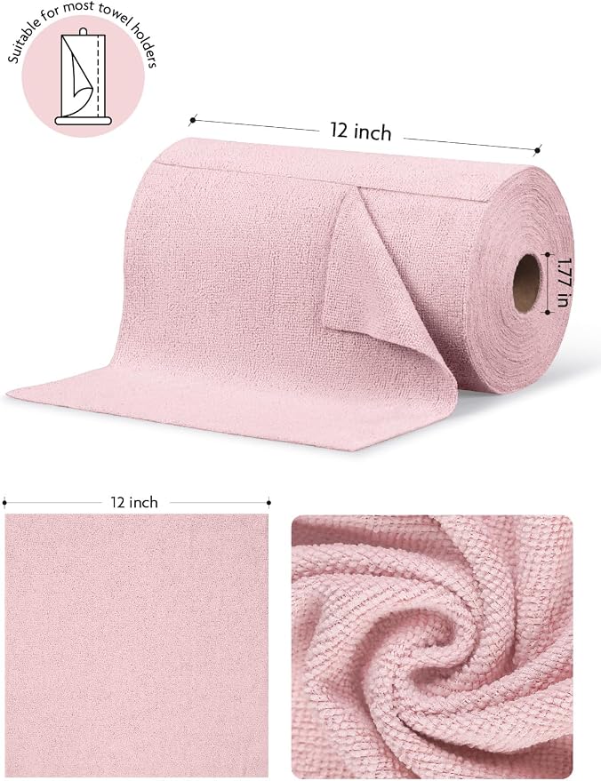 Fantasticlean Microfiber Cleaning Cloth Rolls- 675 Sheets | 12'' by 12'' - Image 8
