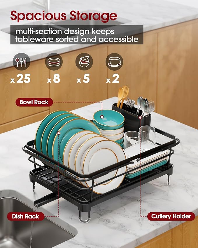 Sakugi Dish Drying Rack in Sink - Image 5