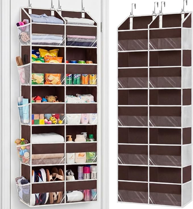 Over the Door Organizer 5 Tiers, Extra Large Behind Door Storage of 10 by Ofiray-home