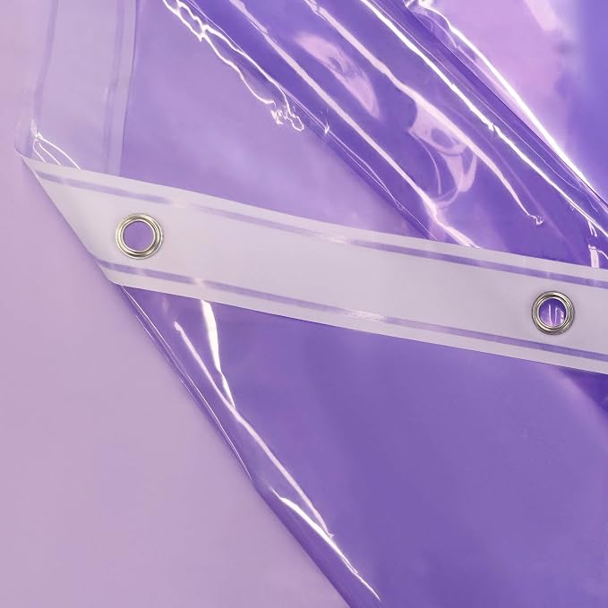 Barossa Design Clear Lavender Stall Shower Curtain Liner - Image 5