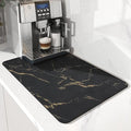 AMOAMI-Coffee Mat Hide Stain Rubber Backed Absorbent Dish Drying Mat by AMOAMI