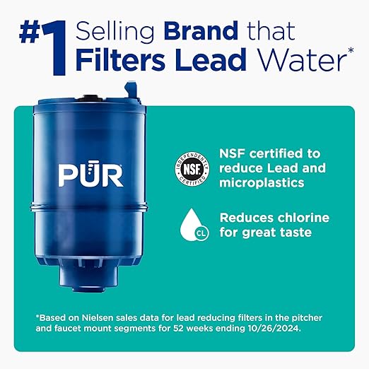 PUR Plus Faucet-Mount Water Filtration System, Lead-Reducing Filter, 100-Gallon - Image 4