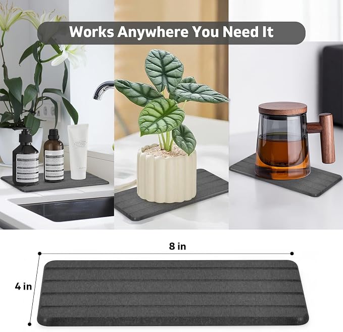 2 PCS Extra Large Stone Dish Drying Mat - Image 7