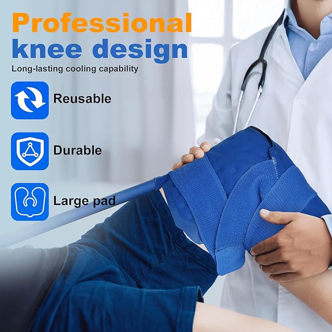 Ice Machine for Knee After Surgery, 9 Quarts Cold Therapy Machine Home Cryotherapy System for Post-Surgery Pain Relief, Compression Pad, Powerful Pump