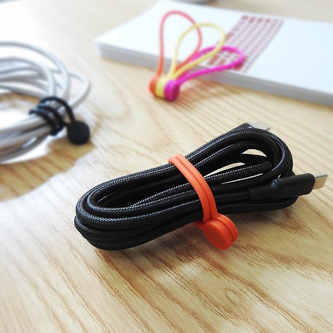 SMART&COOL Reusable Silicone Magnetic Cable Ties, Holding Stuff, Book Markers - Image 2