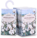 MYARO 12Pcs White Cotton Sachets Hanging Car Freshener, Closet Deodorizer by MYARO