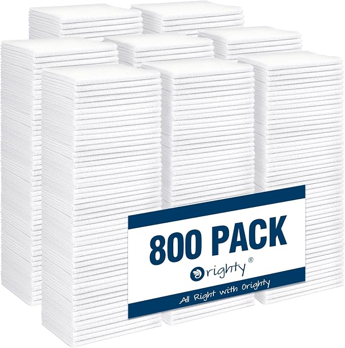 Orighty Microfiber Cleaning Cloth, 800 Pack Highly Absorbent Cleaning Rags by AllRightinOrighty