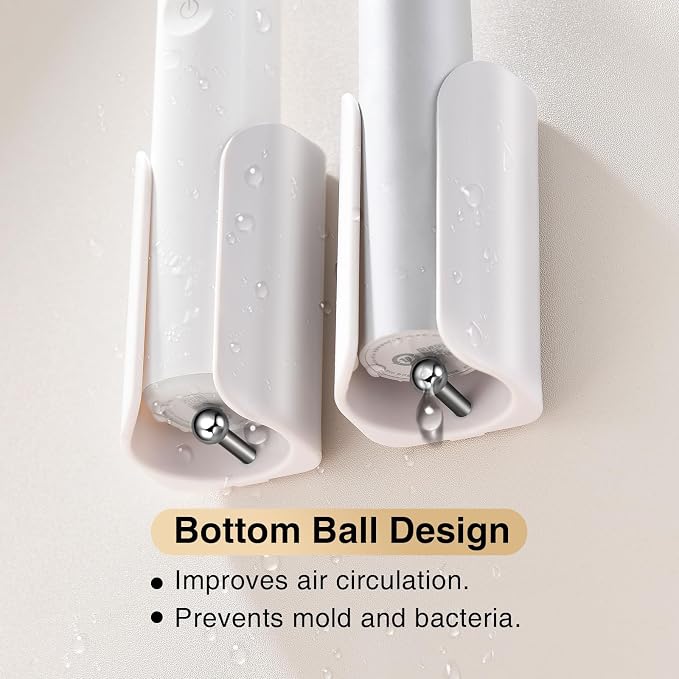 Electric Toothbrush Holder for Bathroom, Adhesive Toothbrush Stand | Compact - Image 2