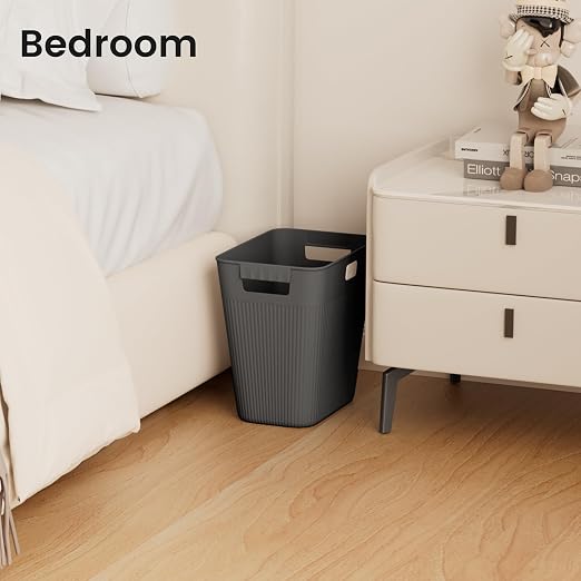 JOYMOOP Slim Trash Can 3-Pack, 2.2 Gallon Plastic Wastebasket - Image 6