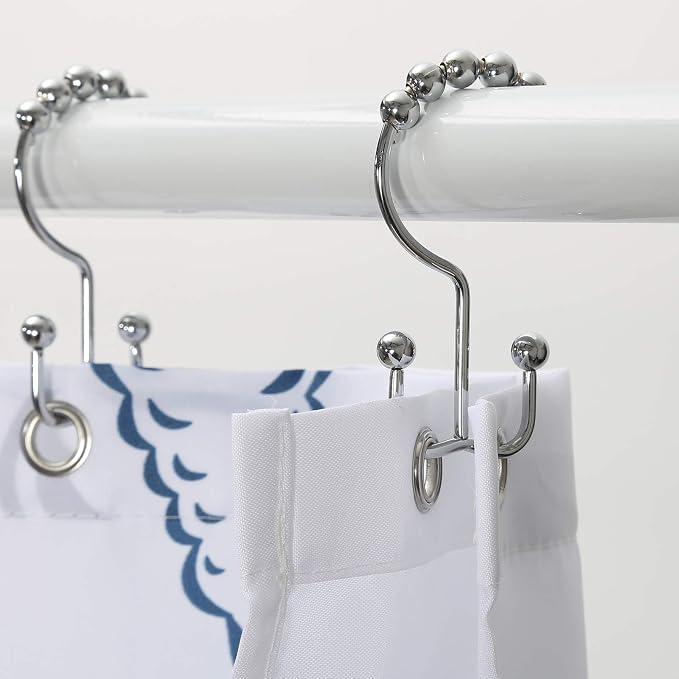 Shower Curtain Hooks, Goowin Shower Curtain Rings, Stainless Steel Shower - Image 6