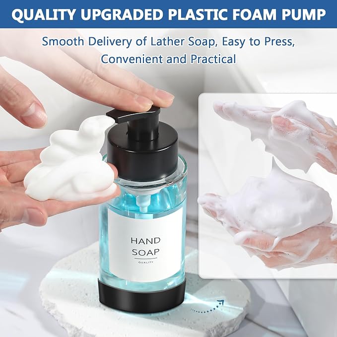 RYTOXILO Foaming Soap Dispenser, 10 oz/300ml Foaming Hand Soap Dispenser - Image 6