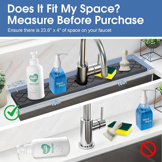 Diatomite Sink Splash Guard, Faucet Mat - Image 4