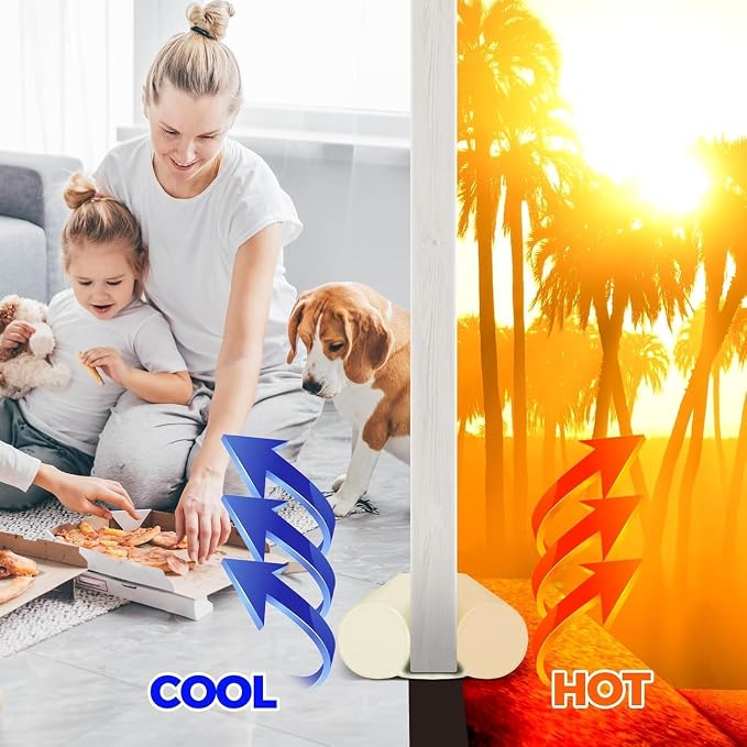 Holikme Under Door Draft Stopper 2pack 36 inch, Save Energy - Image 3