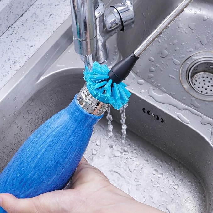 MOSOLAN Stainless Steel Water Bottle Cleaning Scrubbing Brush, 13 in | 2 Pack - Image 7