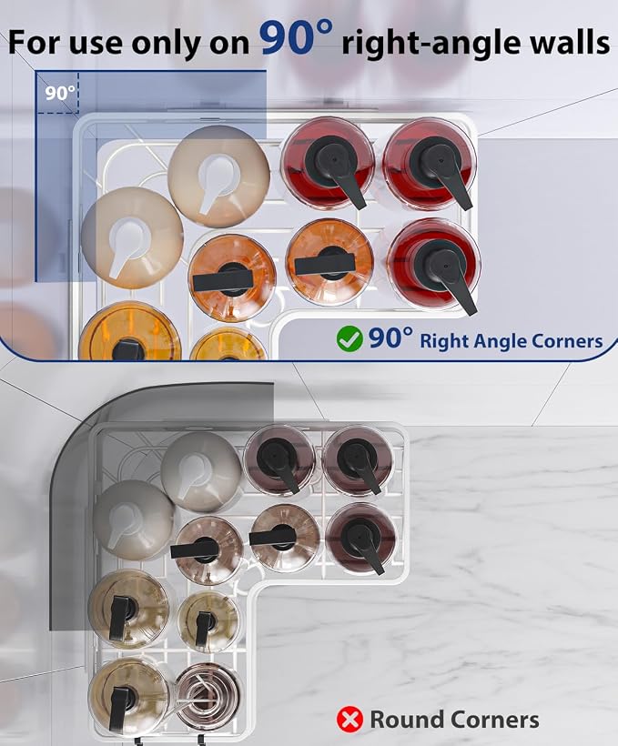 3 Pack Corner Shower Shelves, Rustproof Shower Organizer Caddy - Image 3