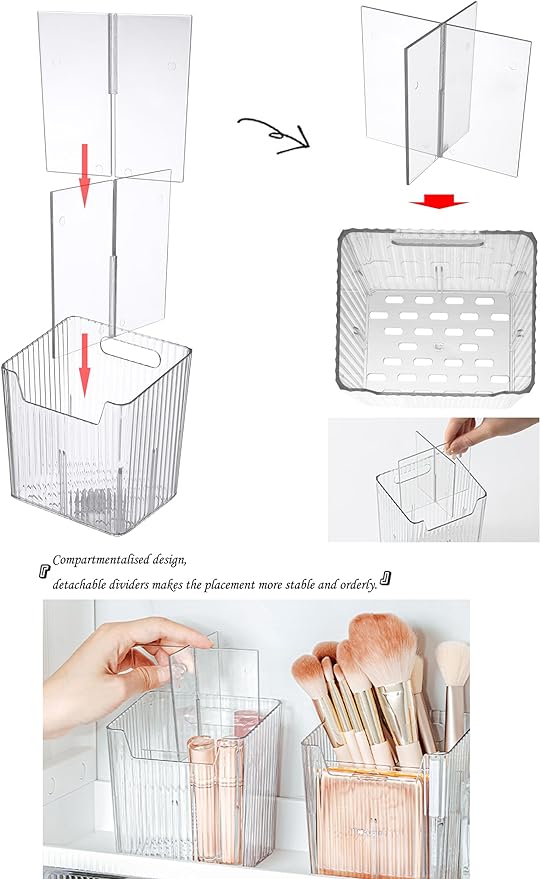 Lae Nuvole 2Pcs Storage Organizer Bins, Wall Shower Toothbrush Caddy - Image 4
