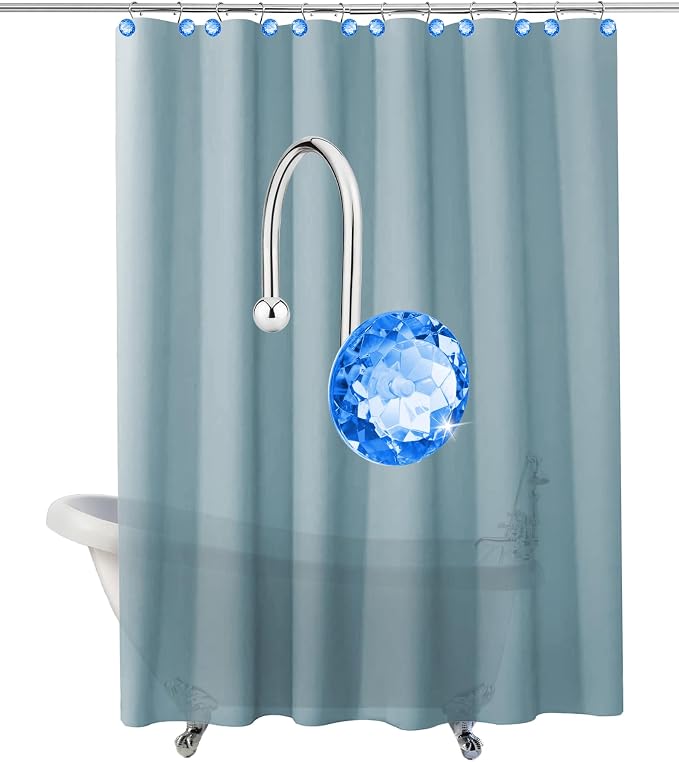 12PCS Shower Curtain Hooks Rings - Image 5