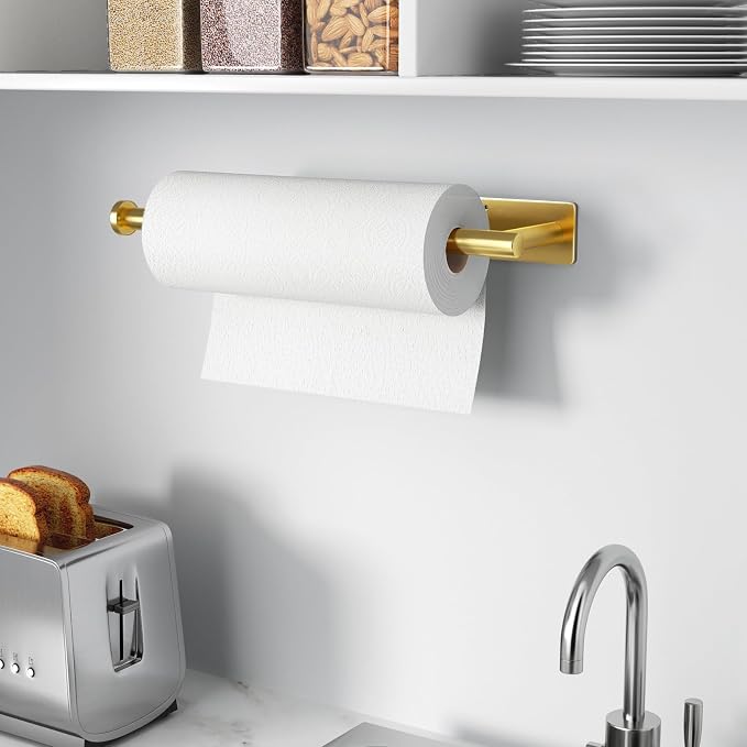 Paper Towel Holder, Self-Adhesive or Drilling， White, 1 Pack - Image 7