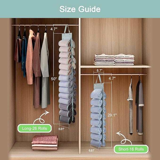 DHSFKBE Legging Organizer Storage, T-Shirt Hanging Closet Hanging Clothes - Image 6