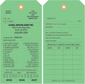 Tags 4 Less Custom Fire Extinguisher Tags – Preventative Maintenance Labels for Monthly Inspections, Alternative to Safety Sticker for Easy Record-Keeping – Pack of 100 (Light Green, Cardboard)