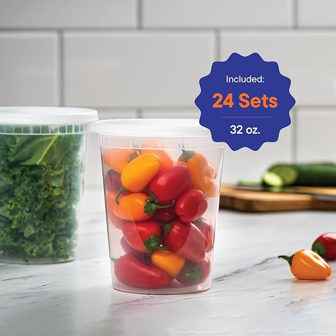 Stack Man Plastic Deli Food Storage Containers - Image 6