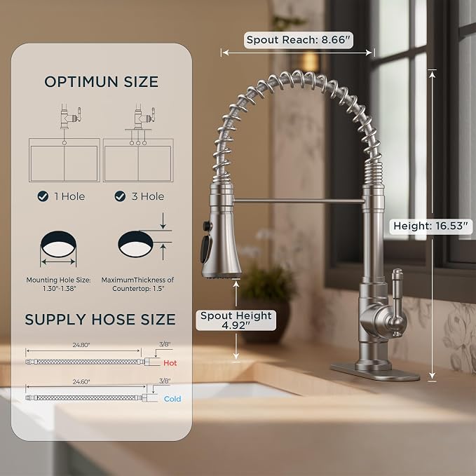 FORIOUS Vintage Kitchen Faucet - Image 6