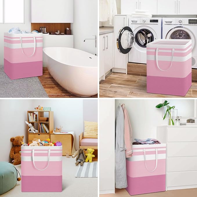 HomeHacks 2 Pack Large Laundry Baskets, Laundry Hampers Bags | Waterproof - Image 6