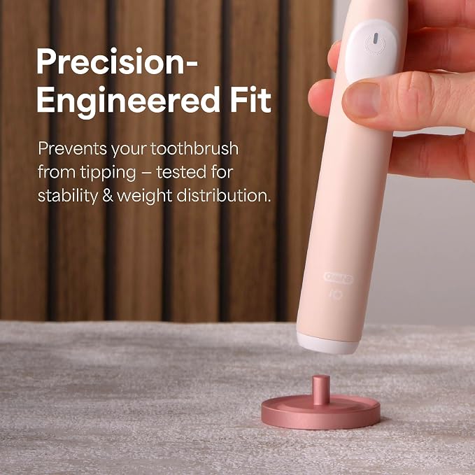 Oral-B Compatible Electric Toothbrush Holder, Rose Gold Aluminium Base - Image 4
