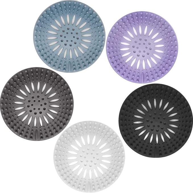 Gotega 5 Pack Bathroom Sink Drain Strainers, Hair Catcher by Gotega