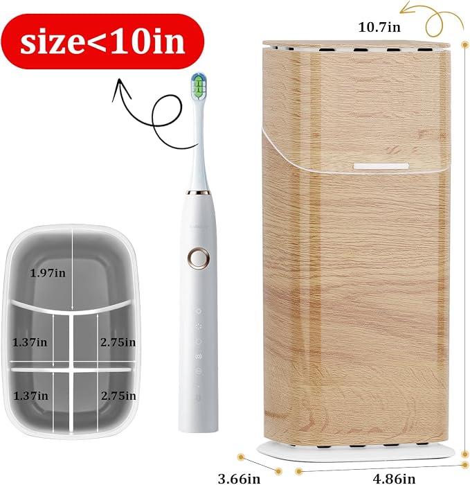 GFWARE Wood Electric Toothbrush Holder - Image 2