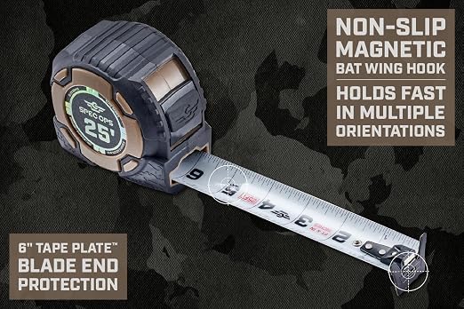 Spec Ops Elite Heavy Duty Tape Measure, 25 Ft Magnetic - Image 5