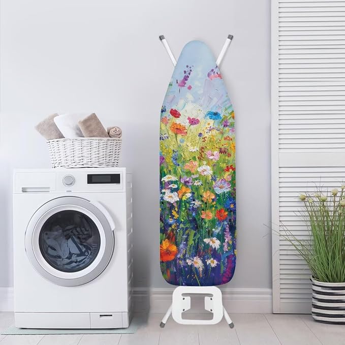 Wild Floral Art Ironing Board Cover, Stain Resist - Image 3