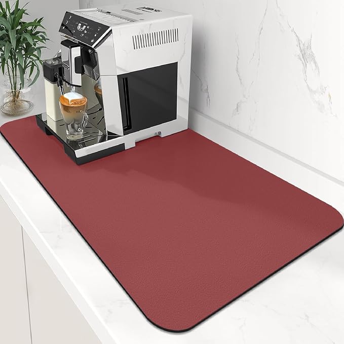 Coffee Mat Super Absorbent Dish Drying Mat Coffee Bar Mat 17"x 30" by WiseLife