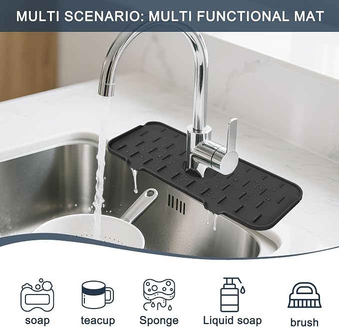 Kitchen Faucet Sink Splash Guard - Image 3