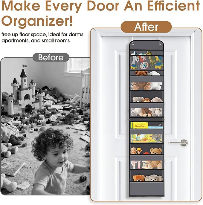 Over The Door Organizer Storage behind Door Hanging Organizer - Image 6