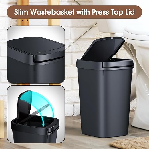 CEROELDA 3 Pack Bathroom Trash Can - Image 4