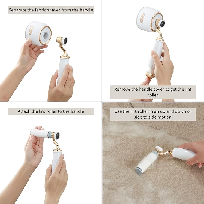 SALAV® Retro Edition Rechargeable Fabric Shaver and Lint Roller - Image 6
