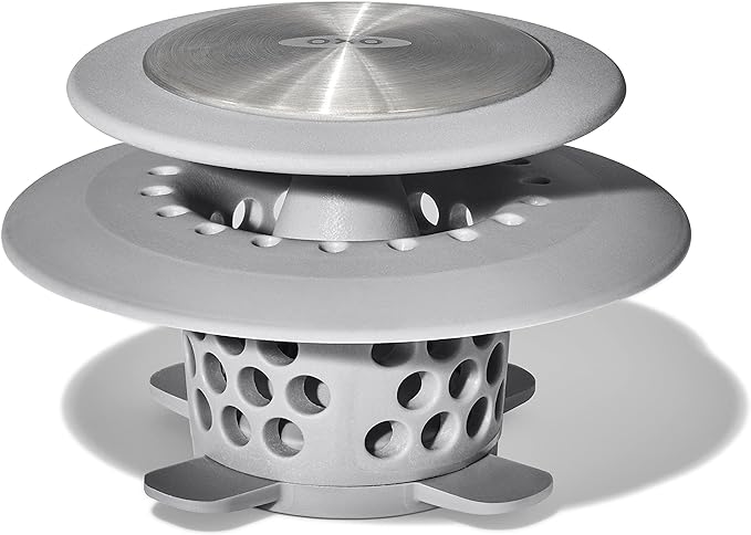 OXO Good Grips Stainless Steel Hair Catch Drain Protector | Catches Hair by Unknown