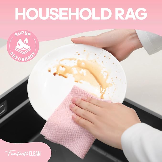 Fantasticlean Microfiber Cleaning Cloth Roll 120 Pack - Image 3