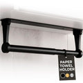 Black Paper Towel Holder Under Cabinet, Space-Saving by Lagarto