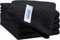 HOMEXCEL Black Cleaning Rags 5 Pack, Highly Absorbent Microfiber Cleaning Cloth by HOMEXCEL