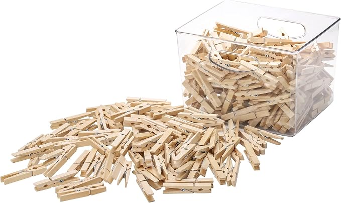 500pcs Large Wooden Clothespins - Image 5