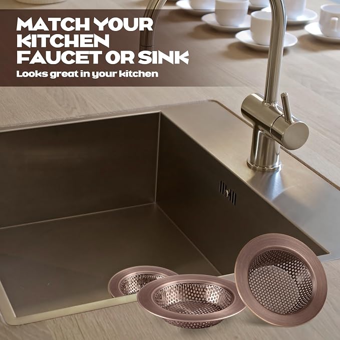 Retisee 2 Pcs Kitchen Sink Drain Strainer 4.4 Inch - Image 6