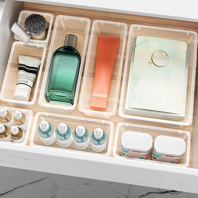 12 PCS Drawer Organizer Set, Makeup Organizers, Tool Storage Trays | 4 Sizes - Image 7