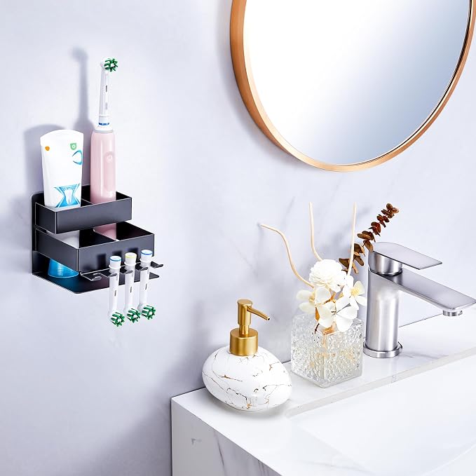 Electric Toothbrush Head Holder, Electric Toothbrush Holders Wall Mounted - Image 6