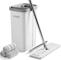 JOYMOOP Flat Mop System with Wringer Bucket, Microfiber Floor Cleaning Set by JOYMOOP