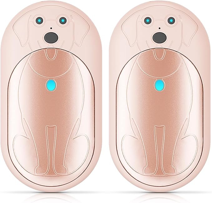 AI Hand Warmers Rechargeable 2 Pack, 6000mAh Electric Pocket Heater with 20H Heating, 3 Levels, Snap-On 2-in-1 Design, Winter Gift for Men & Women, Hiking, Hunting, Outdoor