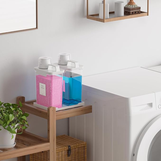 61OZ Laundry Detergent Dispenser Container, 2 Pack Liquid Laundry Dispenser - Image 2