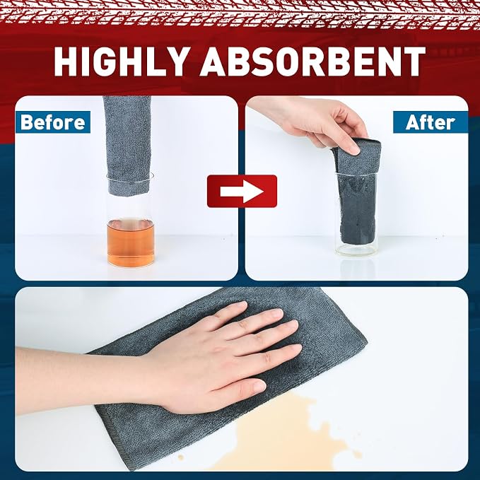 Microfiber Cleaning Cloths Bulk-400 Pack, 12x12 inches - Image 3